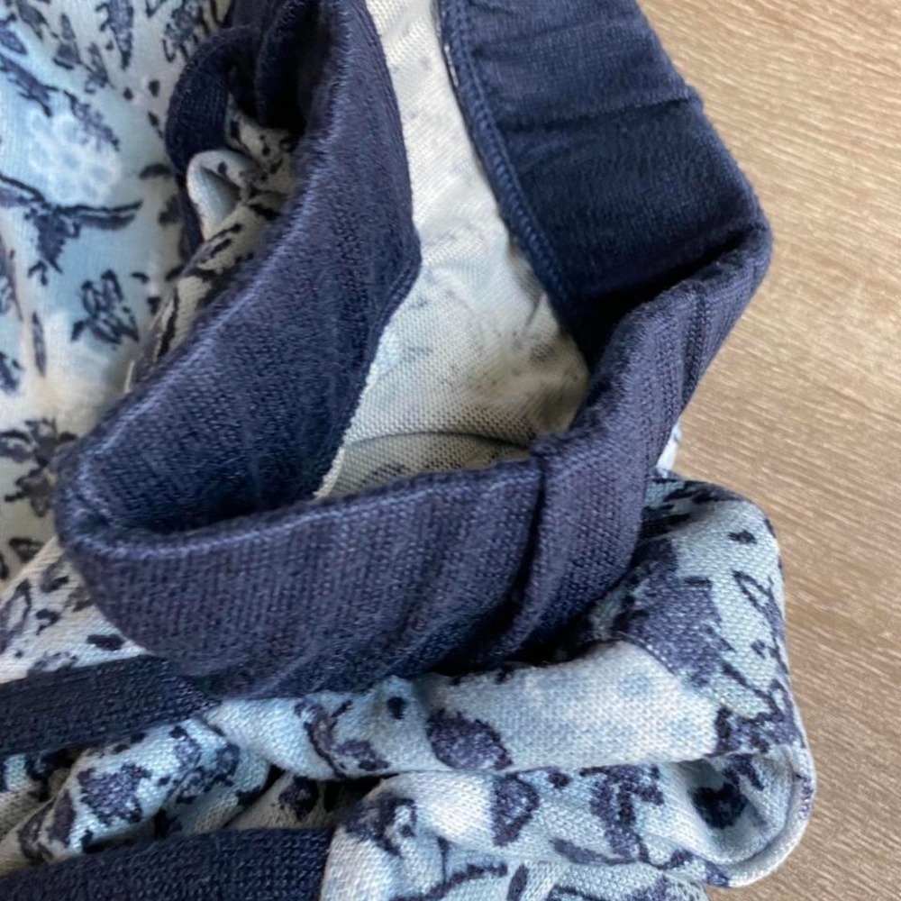 Lucky Brand Navy Light Blue Floral Pajama Pants Size Small Sleepwear 1166 - Picture 5 of 5